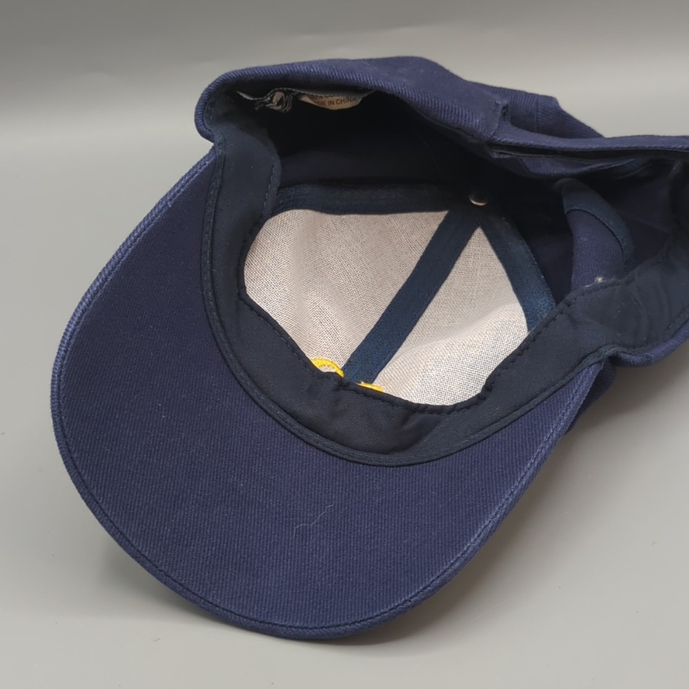 Vintage 2006 McDonalds Employee Hat Cap Blue Yellow Strapback Adjustable - Picture 7 of 9